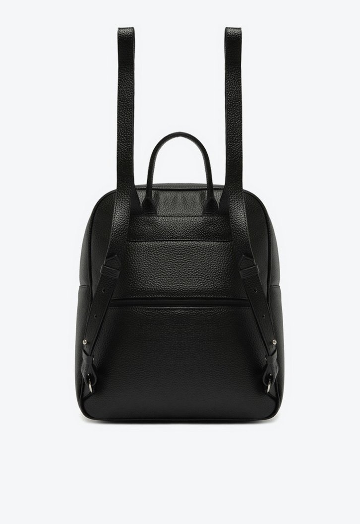 Mochila Média Zíper Básica Preta