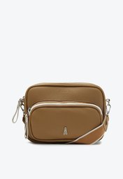 Bolsa Tiracolo Bege Anacapri Lise Duplo Média