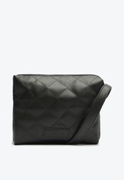Bolsa Tiracolo Preta Anacapri Matelassê Média