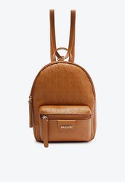Bolsa Mochila Marrom Anacapri Dois Em Um Média Sequência Personalizada