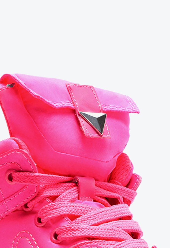 Tenis Cano Alto Chicago Rosa