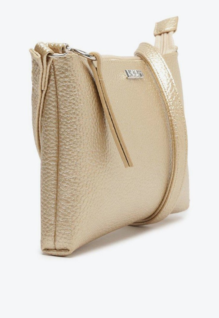 Bolsa Tiracolo Dourada Minimalista Pequena
