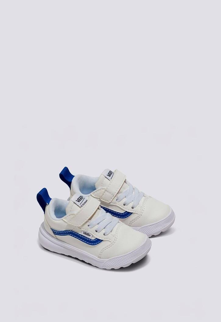 Tênis Ultrarange 66 V Infantil Pop Sidestripe White Blue