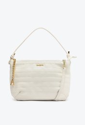 Crossbody Branca Anacapri Baguete Matelassê Horizontal Média
