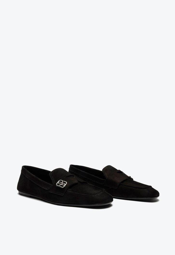 Sapato Mocassim Preto Schutz Nobuck