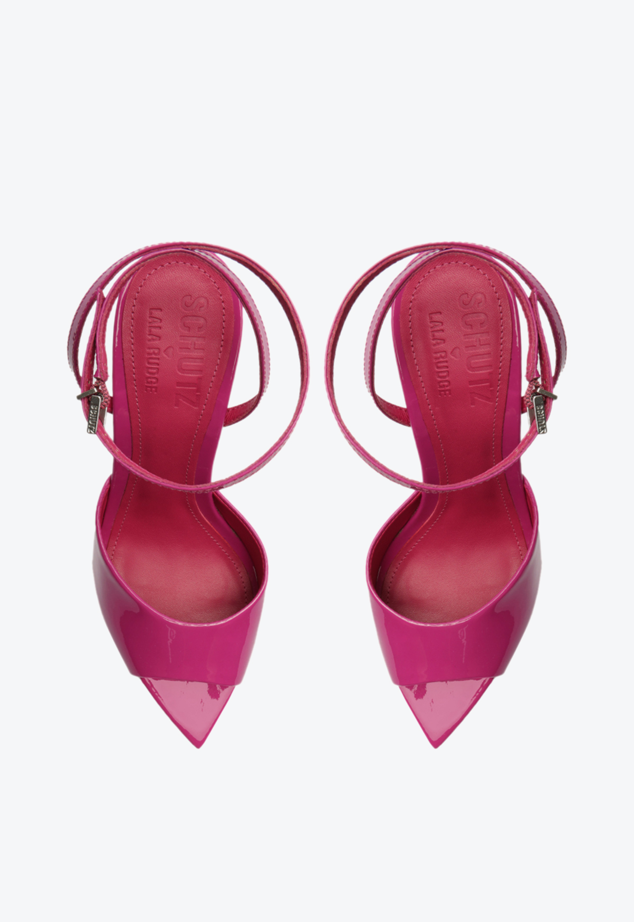 Sandália Meia Pata Rosa Schutz Verniz | ZZ MALL