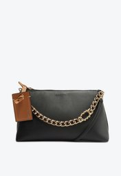 Bolsa Crossbody Preta Anacapri Média Corrente Bag Charm