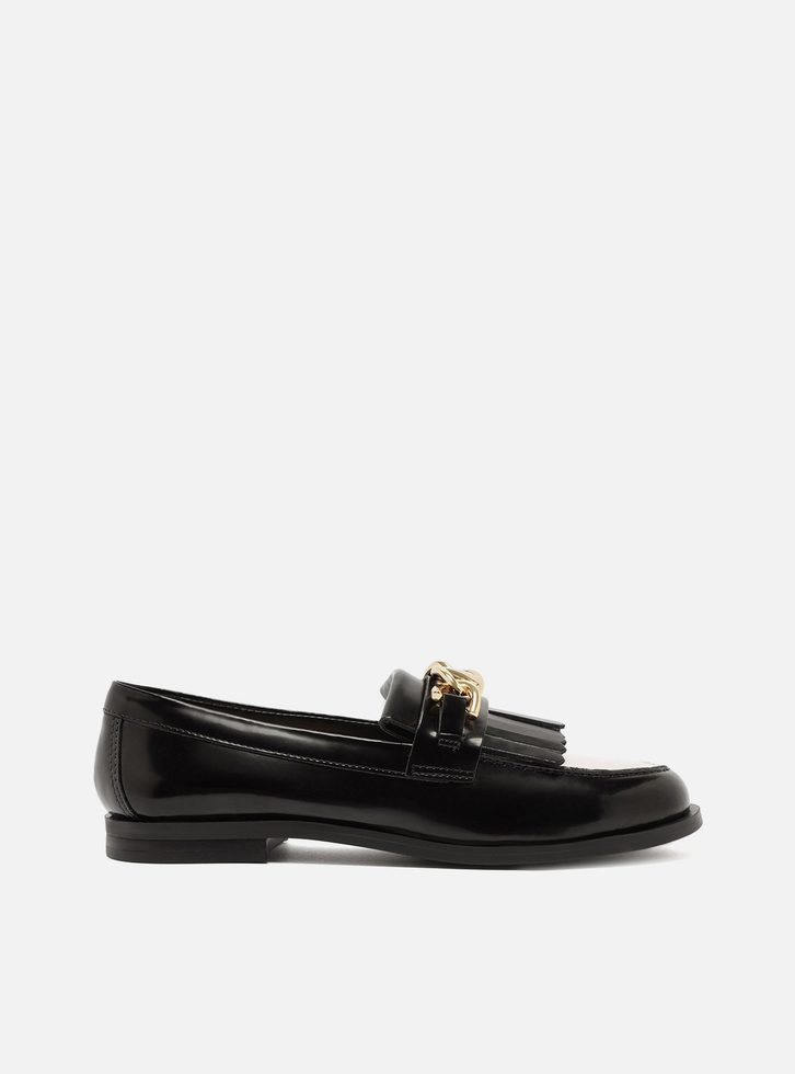 Mocassim Preto Arezzo Bridão Bico Redondo | Zz Mall