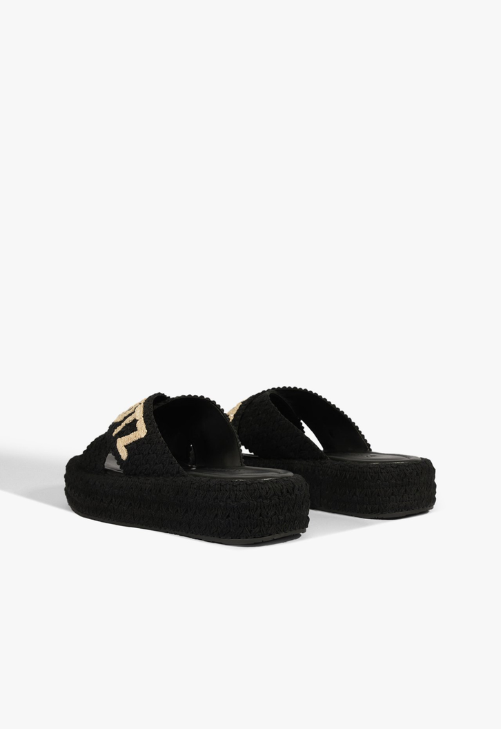Chinelo Plataforma Schutzlogo Preto