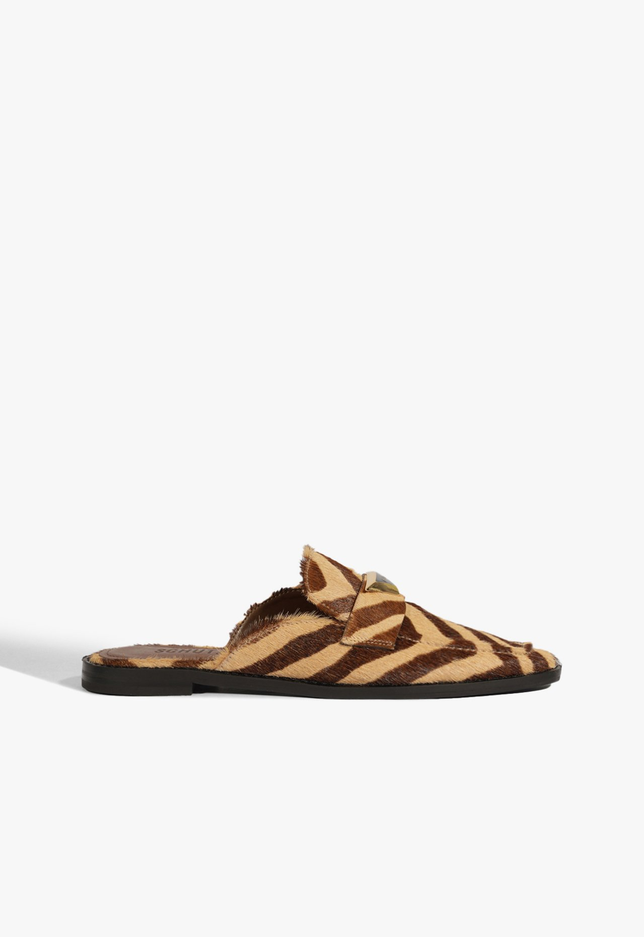 Mule Rasteira Textura Zebra | ZZ MALL