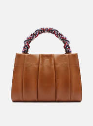 Bolsa Tote Marrom Arezzo Couro Milano Média Cordão