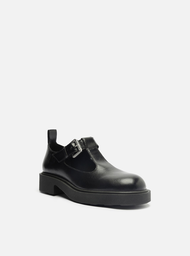 Sapato Boneca Preto Couro Tratorado Fivela | ZZ MALL