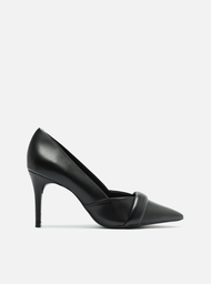 Scarpin Preto Arezzo Couro Bico Fino