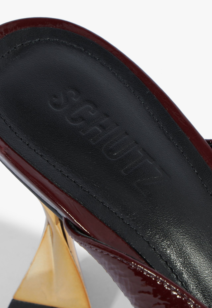 Mule Fierce Couro Vinho