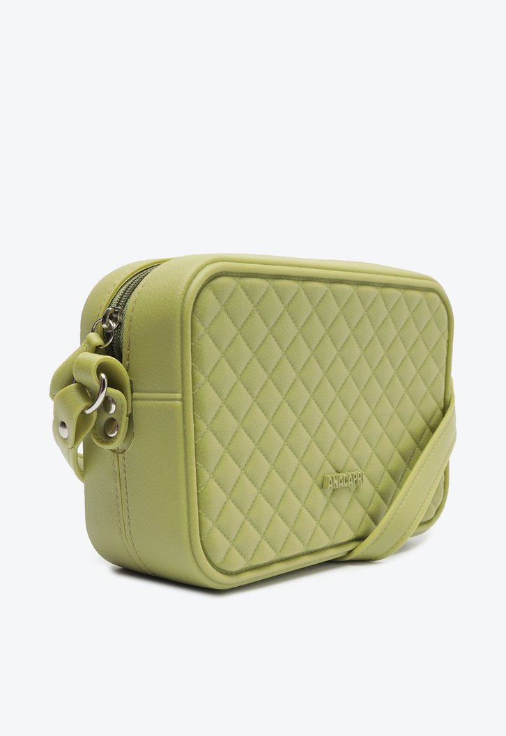 Bolsa Crossbody Verde Anacapri Média Matelassê Triangular