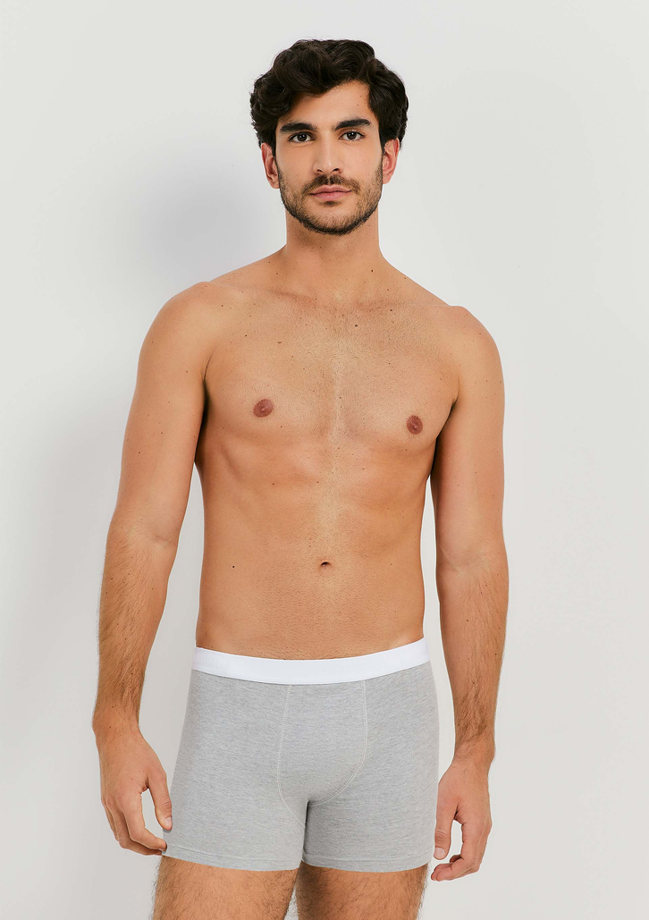 Kit 3 Cuecas Boxer Branca Hering Em Malha