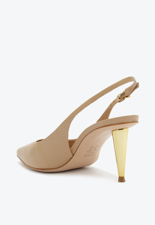 Sapato Scarpin Suzane Pin Heel Couro Marrom