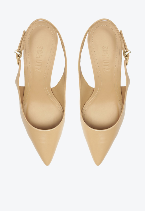 Sapato Scarpin Suzane Pin Heel Couro Marrom