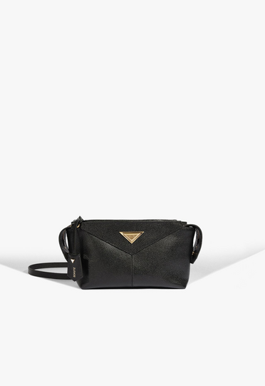 ボンヌ Bolsa Tiracolo Kimb Couro Preta | ZZ MALL