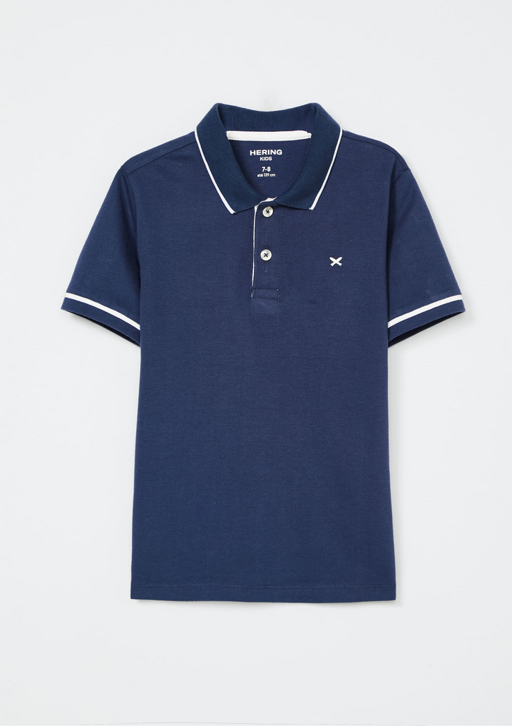 Camisa Polo Azul Hering Infantil