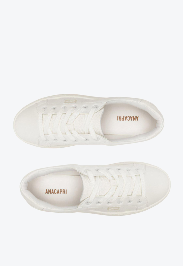 Tênis Flatform Branco Anacapri Com Detalhe Na Sola
