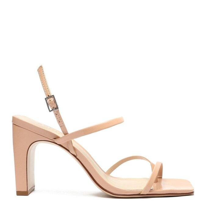 Sandália Salto Strings Knot - Preto - Oqvestir