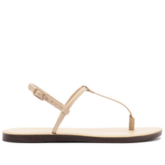 Sandália Slim Monocolor Bege