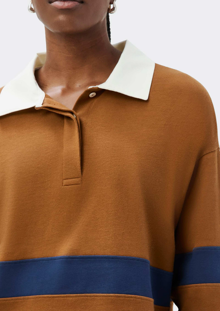 Blusão Oversized Marrom Hering Gola Polo