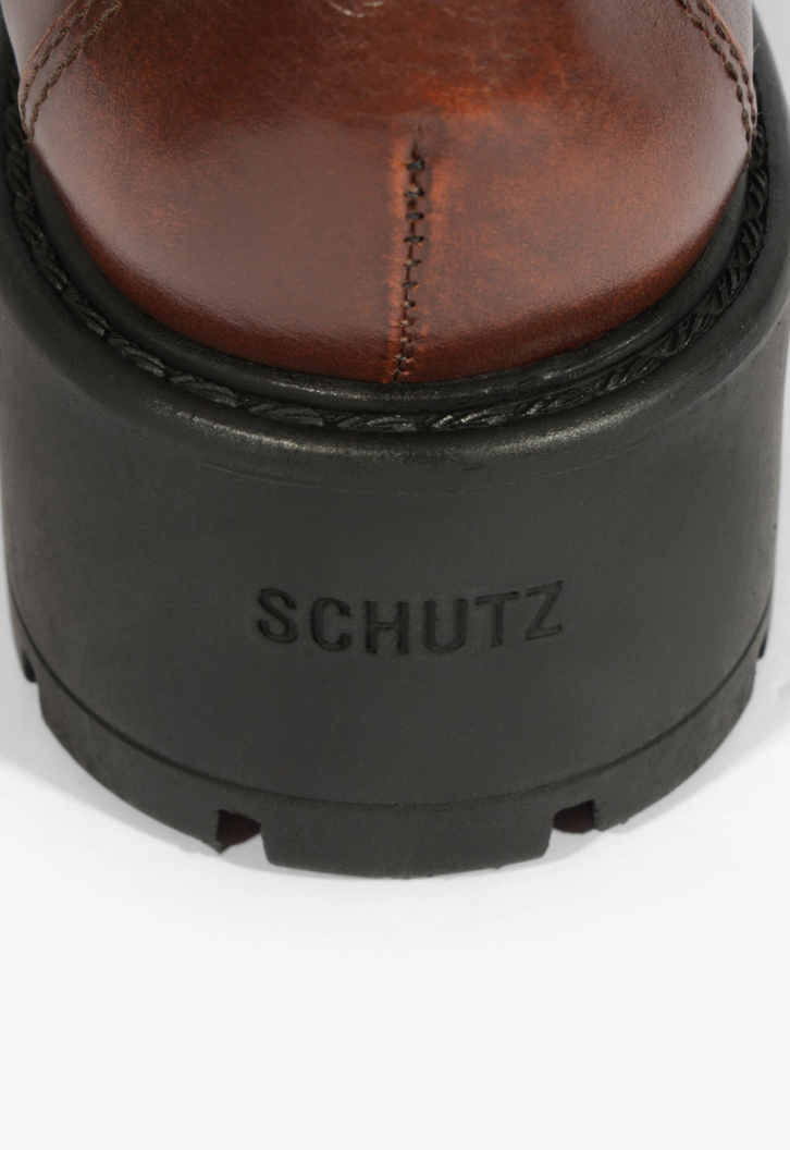 Mocassim Couro Solado Robusto Marrom