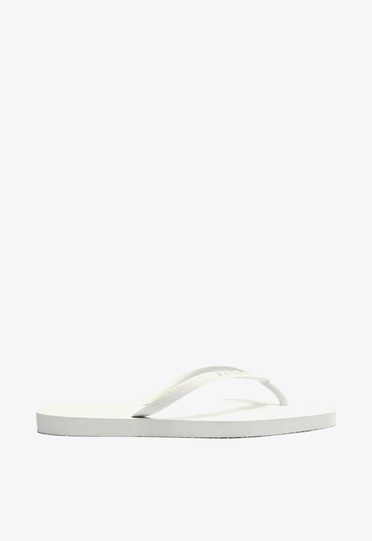 Chinelo De Dedo Branco Brizza Básico Square