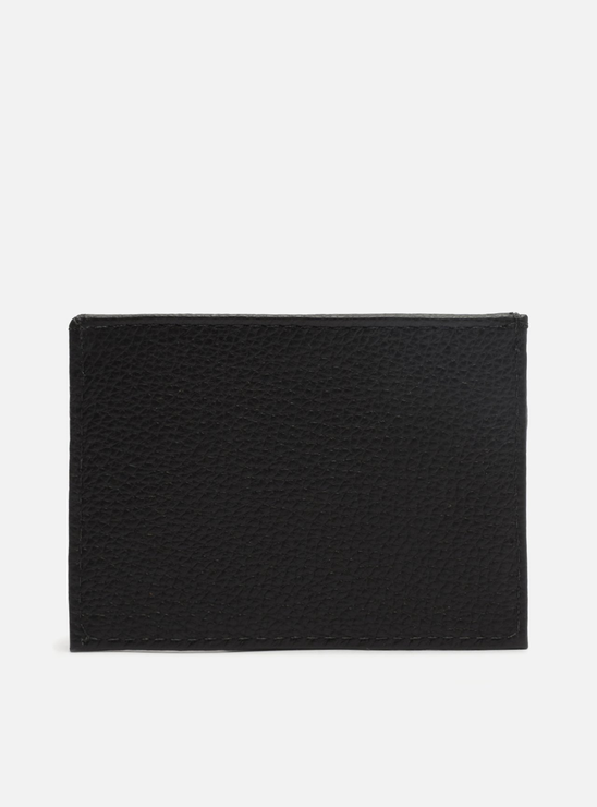 Porta-Cartão Preto Couro