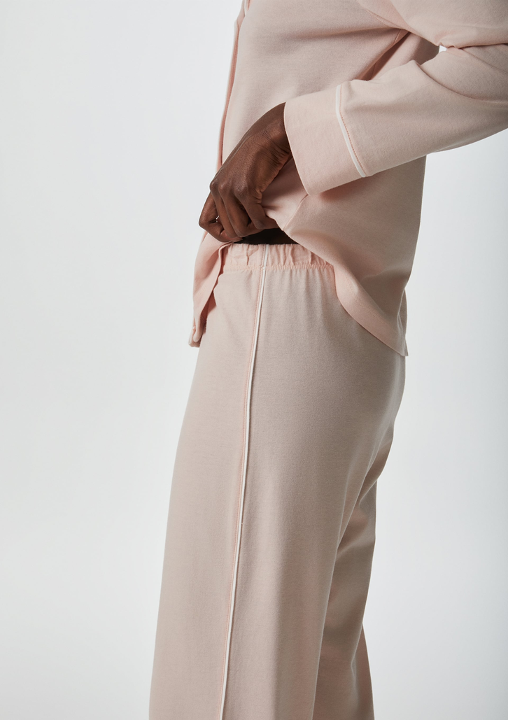 Pijama Longo Rosa Hering Com Botões