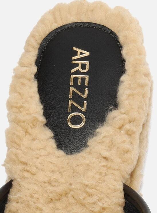 MULE PRETA AREZZO LONA PELO HOME