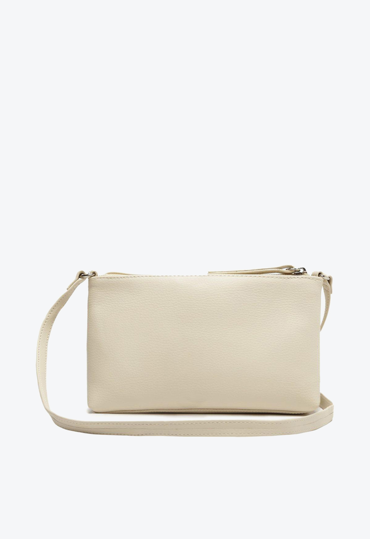 Bolsa Tiracolo Branca Anacapri Lisa Corrente Média
