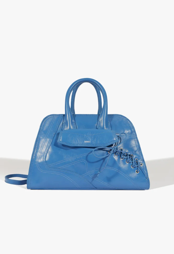 Bolsa Tote Azul Schutz Aryna Couro