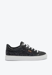 Tênis De Amarrar Preto Anacapri Glitter Glam