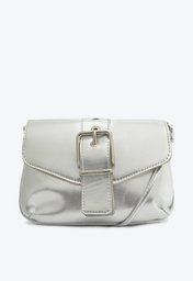 Bolsa Tiracolo Prata Anacapri Fivela Pequena