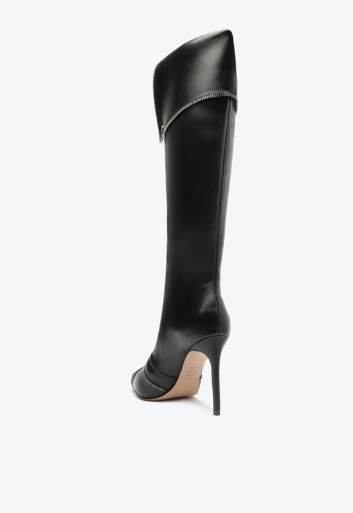 Bota Arla Up Couro Preta