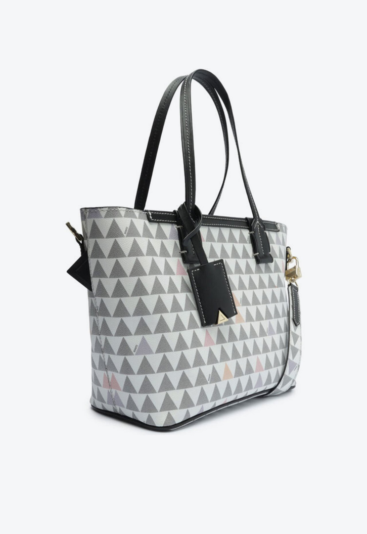 Bolsa Shopping Branca Schutz Triangle