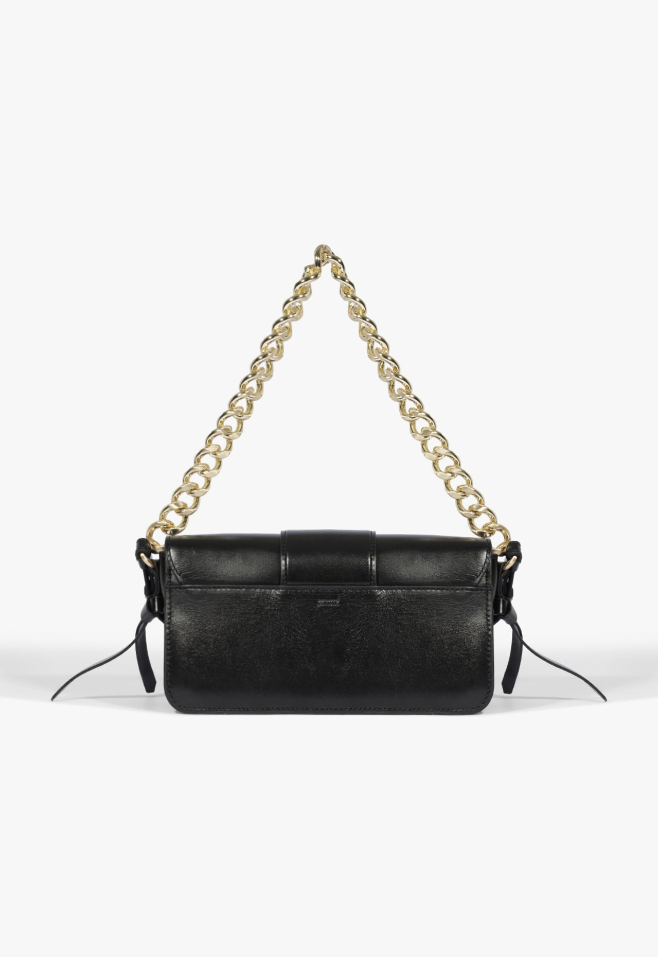 Bolsa Shoulder Bold Couro Preta | ZZ MALL