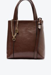 Bolsa Tote Média Madri Chaveiro Marrom