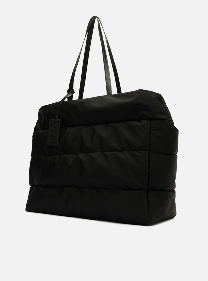 Bolsa Shopping Preta Nylon Gigi Grande | ZZ MALL