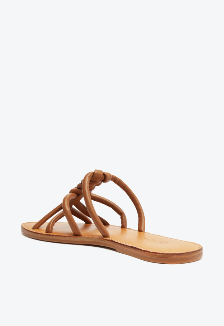Sandália Rasteira Anabel Flat Marrom