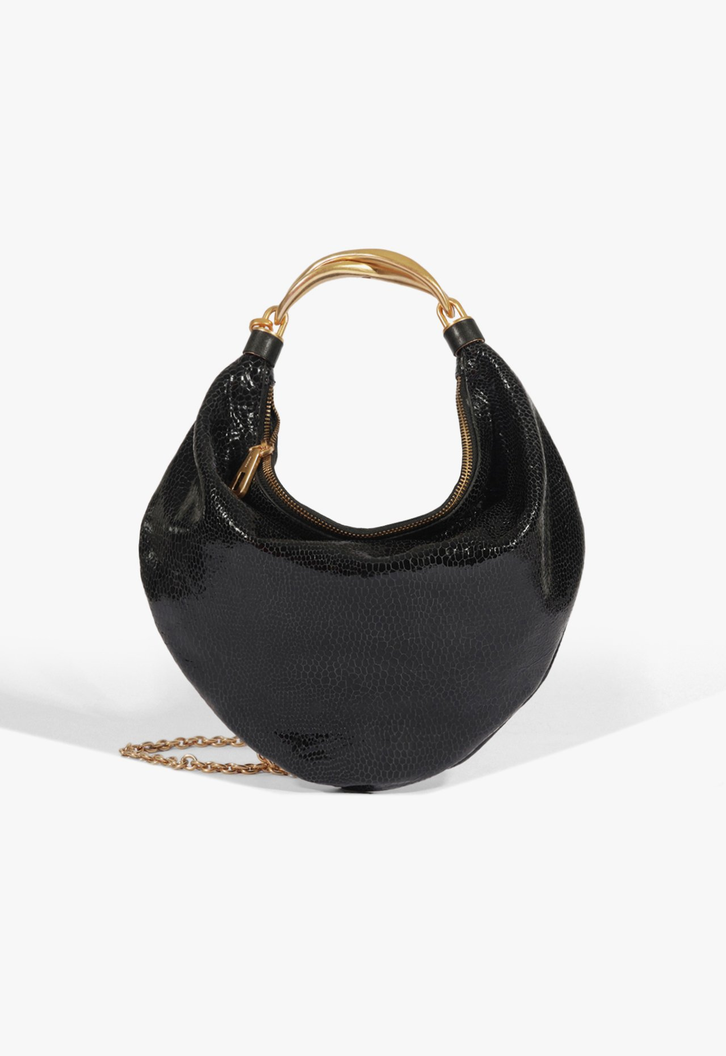 Bolsa Preta Schutz Shoulder Orla Couro | ZZ MALL
