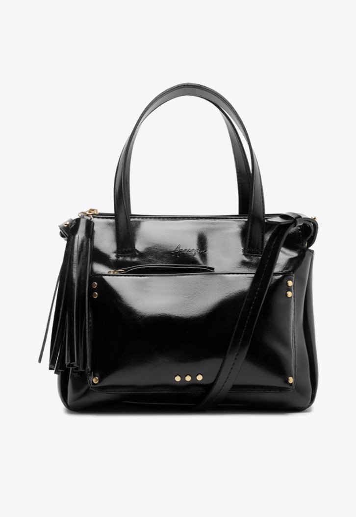 Bolsa Tote Bolso Frontal Preta