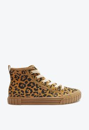 Tênis Marrom Anacapri Jacquard Cano Alto Alê