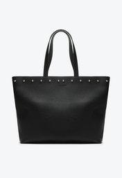 Bolsa Shopping Preta Anacapri Média Detalhe Rebites
