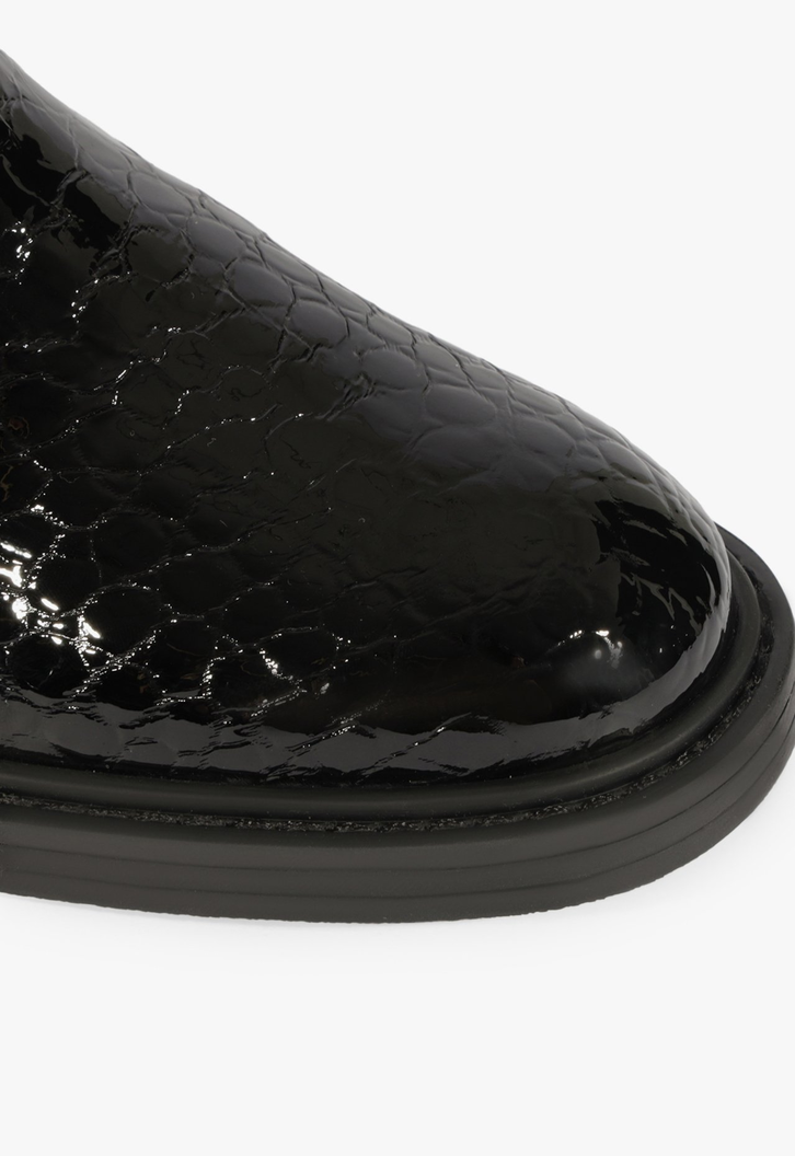 Bota Chelsea Croco Preta