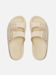 Chinelo Slide Off-White Fivelas Brizza