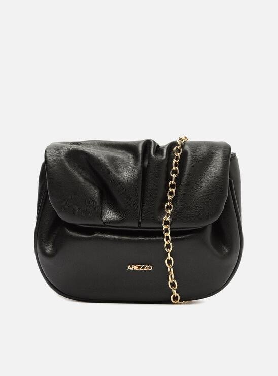 BOLSA TIRACOLO PRETA AREZZO PEQUENA